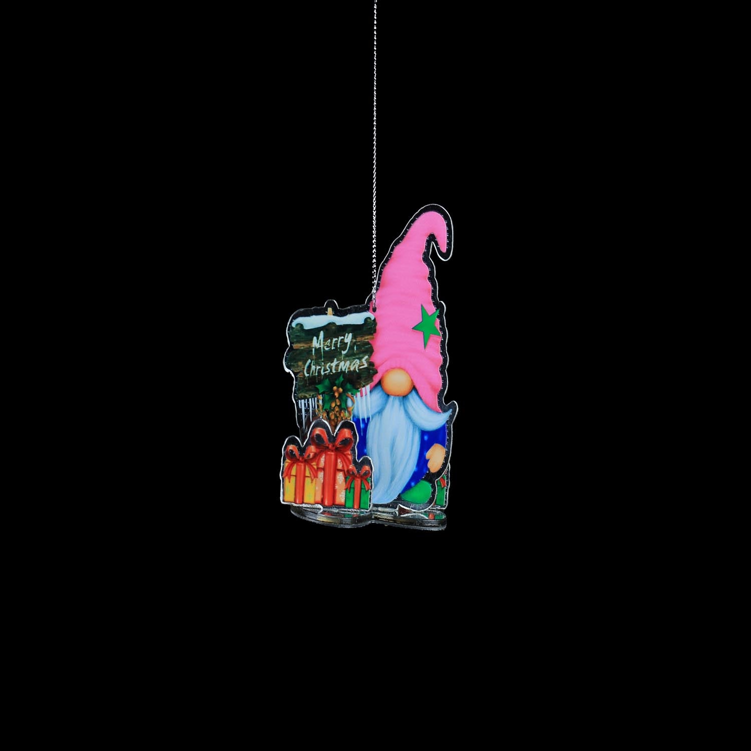 The Home Christmas Santa Paint Mirror Hanging Decoration 1 5 Shaws Department Stores