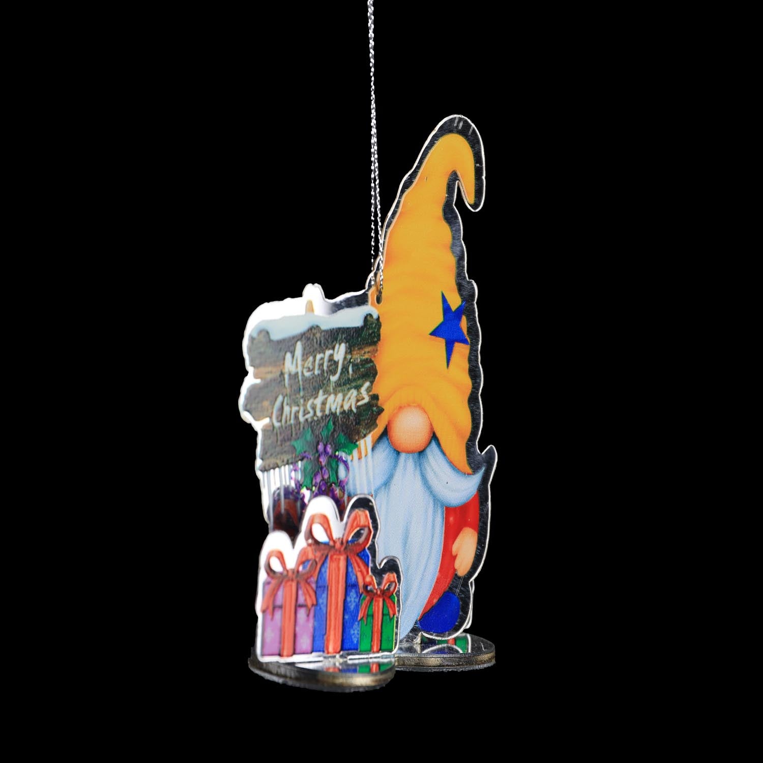 The Home Christmas Santa Paint Mirror Hanging Decoration 2 4 Shaws Department Stores