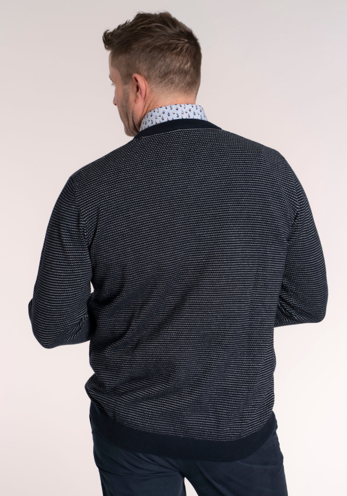 Yeats 100% Cotton Crew Neck Knitwear - Breathable Fabric 2 Shaws Department Stores