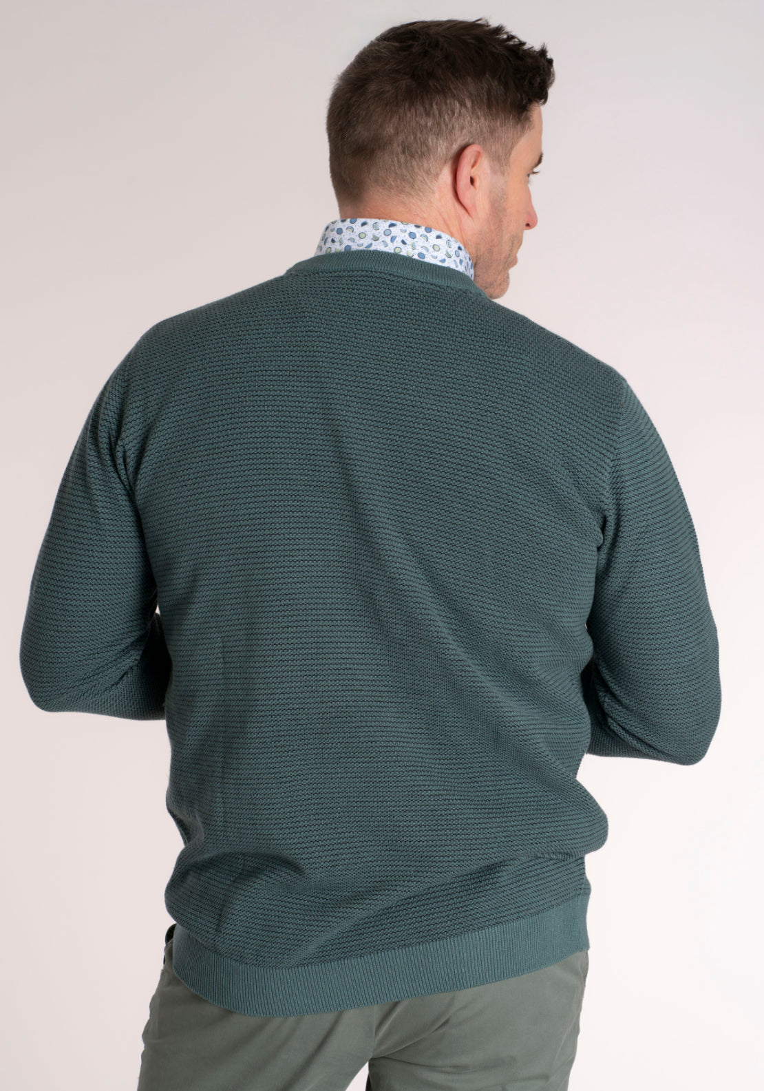 Yeats 100% Cotton Crew Neck Knitwear - Breathable Fabric 2 Shaws Department Stores