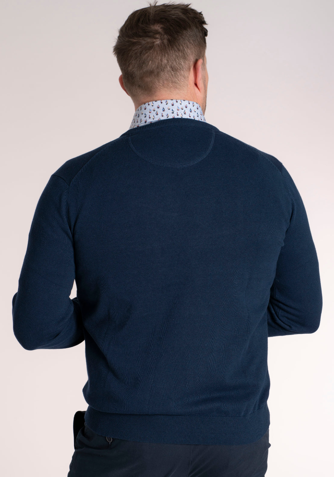 Yeats 100% Cotton Crew Neck Knitwear - Breathable Fabric 2 Shaws Department Stores