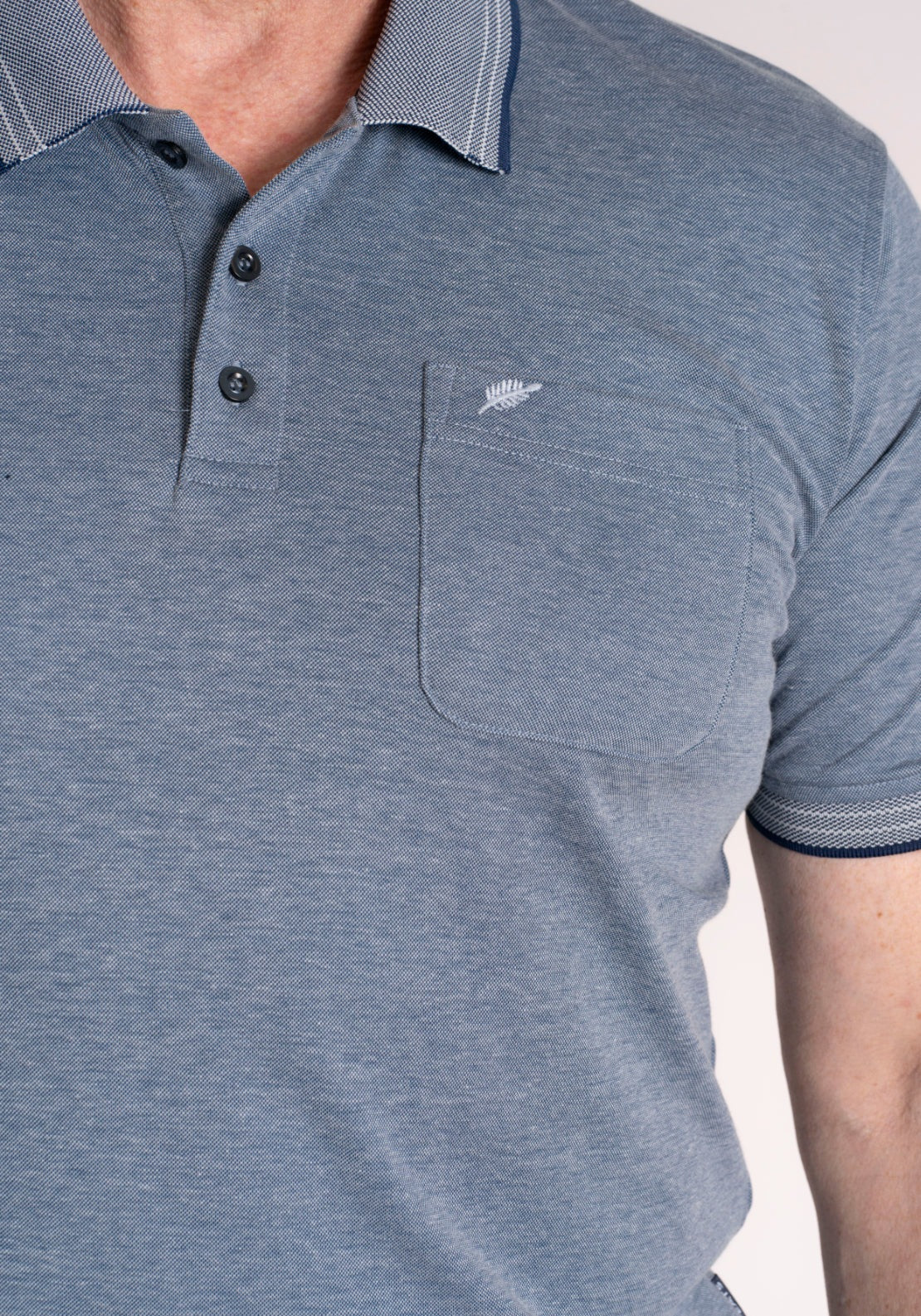 Yeats Yesil Polo - Blue / Grey 4 Shaws Department Stores