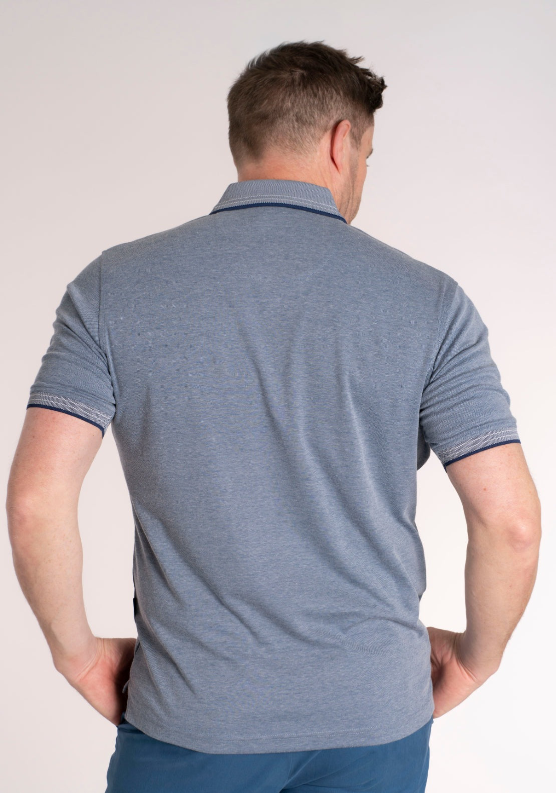 Yeats Yesil Polo - Blue / Grey 2 Shaws Department Stores