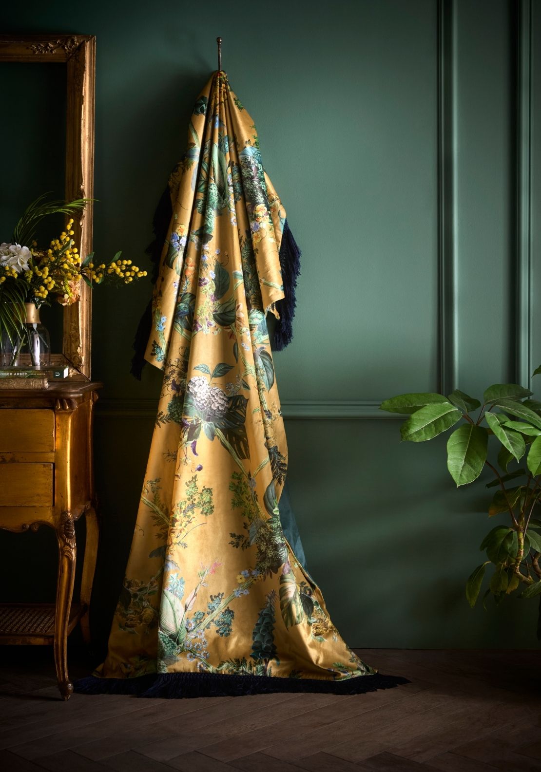 Laurence Llewelyn-bowen Cotswold Fantasia Throw - Gold 1 Shaws Department Stores