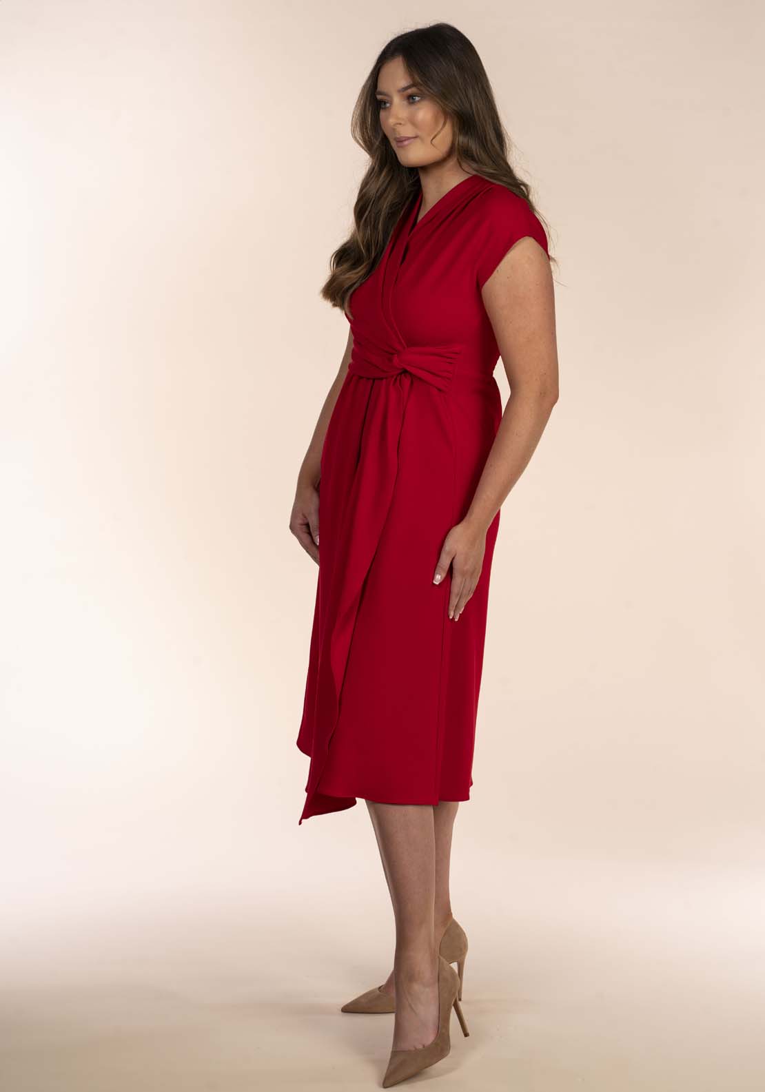 Naoise Knot Waist Wrap Dress 3 Shaws Department Stores