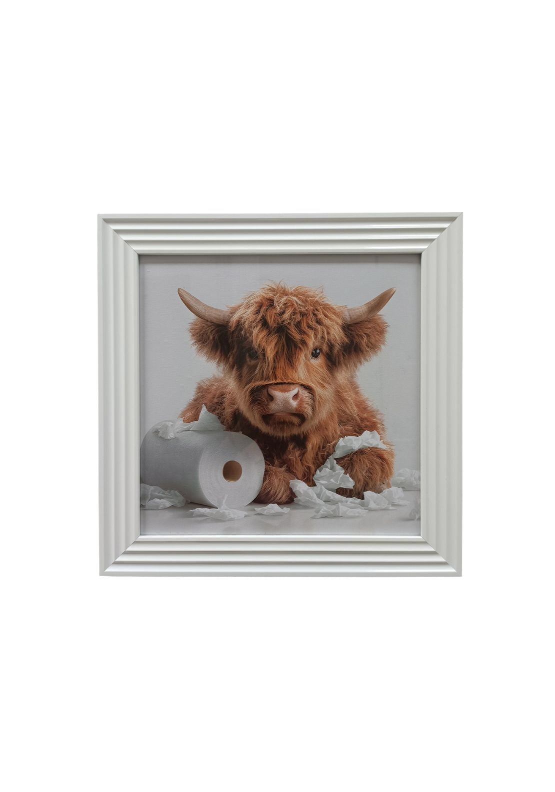 The Grange Collection The Stonewall Gallery Framed Picture Baby Bison in the Bathroom - Multi 1 Shaws Department Stores
