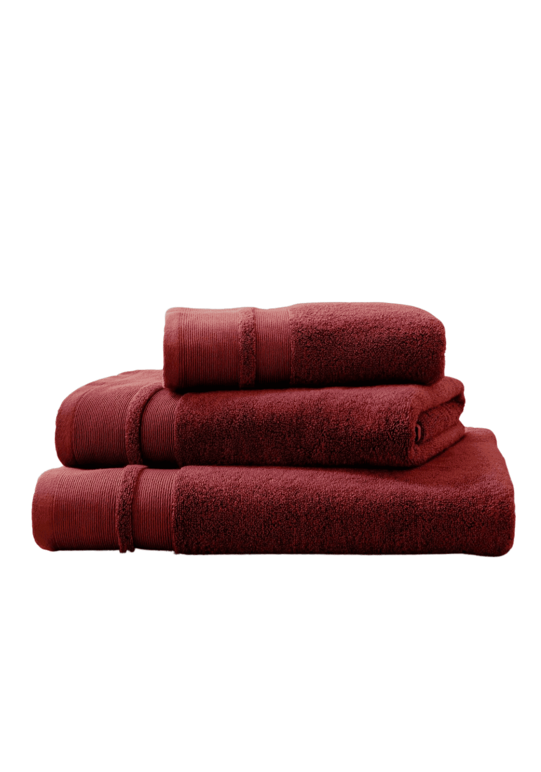 Dorma Zero Twist Cotton Modal Towel - Red 1 Shaws Department Stores