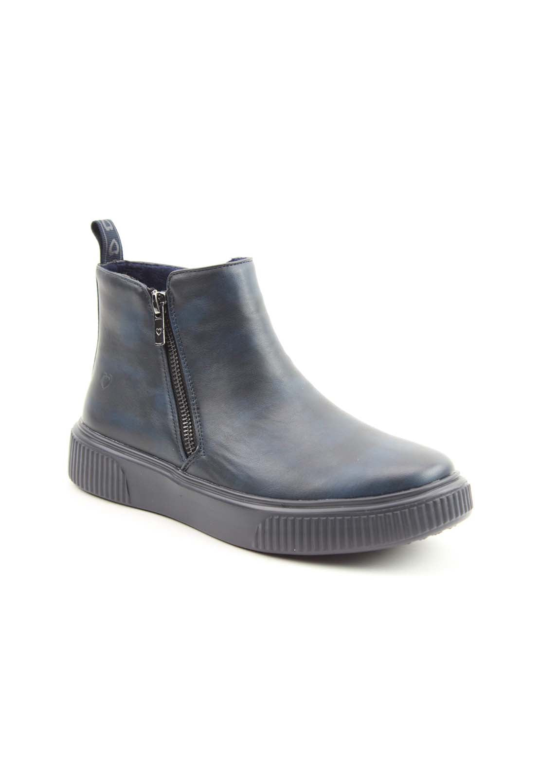 Heavenly Feet Senta Side Zip Boot - Midnight 1 Shaws Department Stores