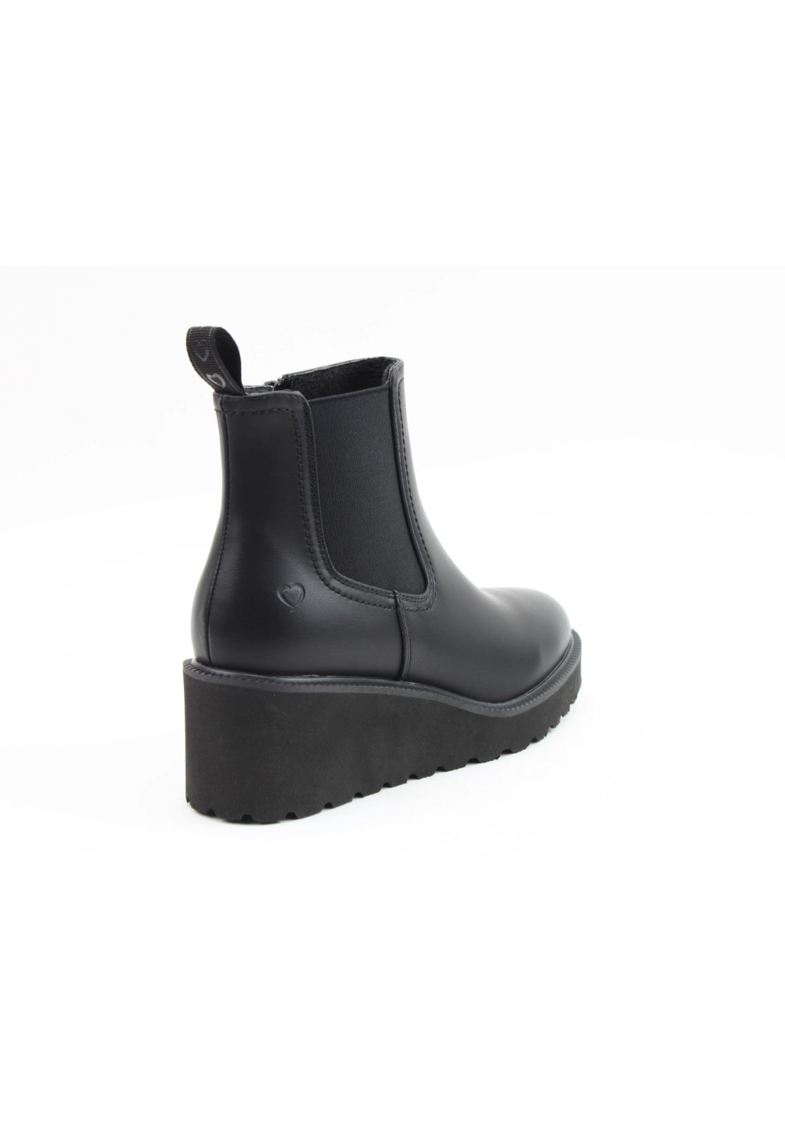 Wedge Chelsea Boot - Black