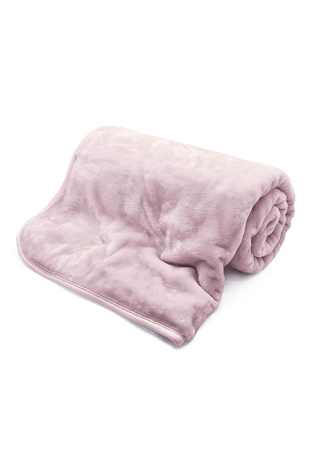 The Home Collection Mink Throw 150 x 200cm - Blush 1 Shaws Department Stores