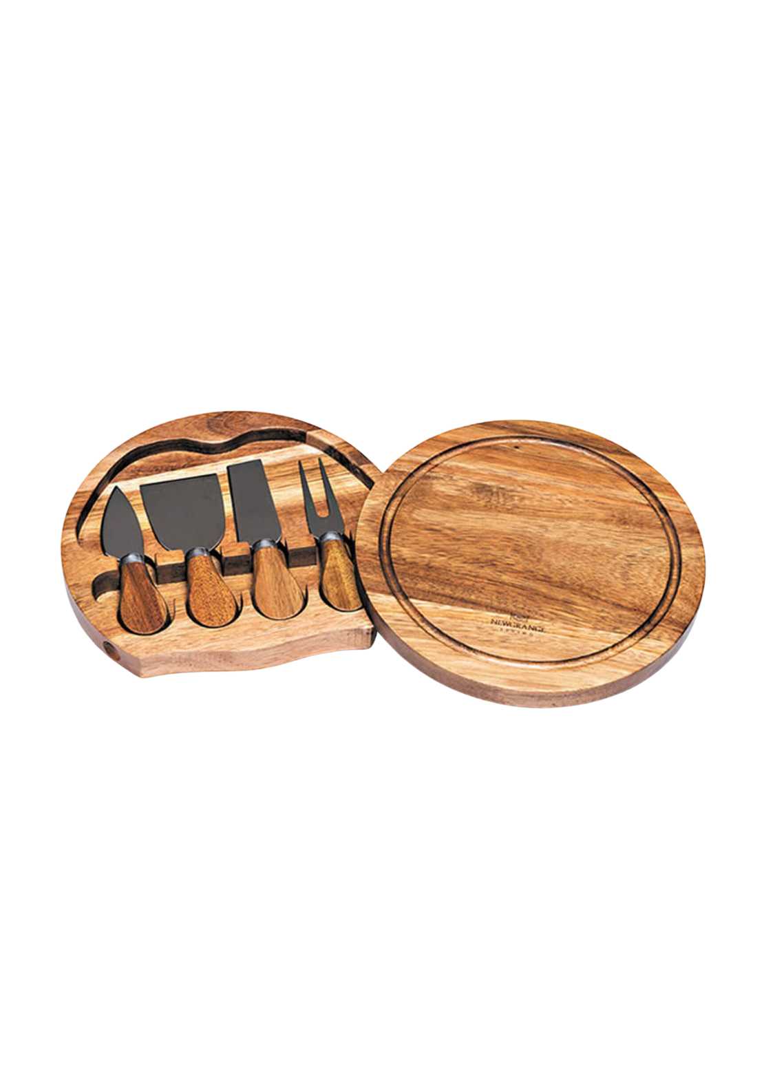 Newgrange Living Round Cheese Board with Knifes 1 Shaws Department Stores