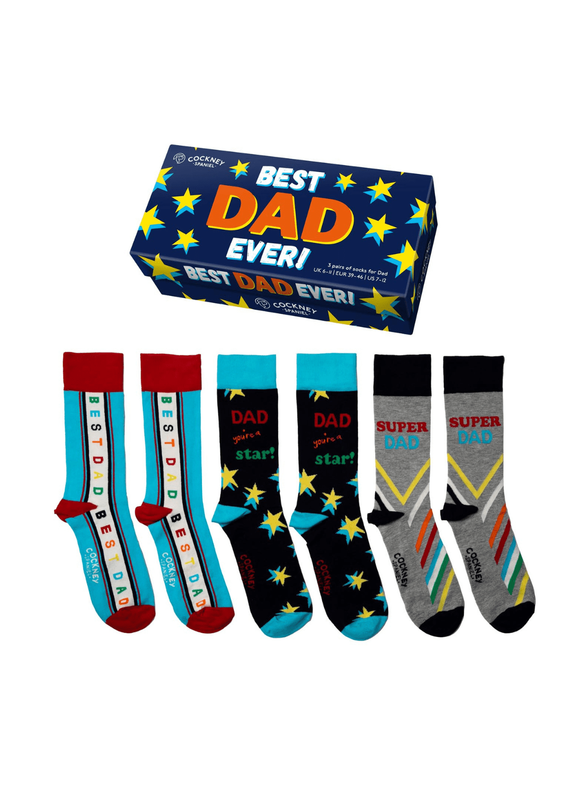 Sock Academy Gift Set of 3 Socks - For Dad 1 Shaws Department Stores