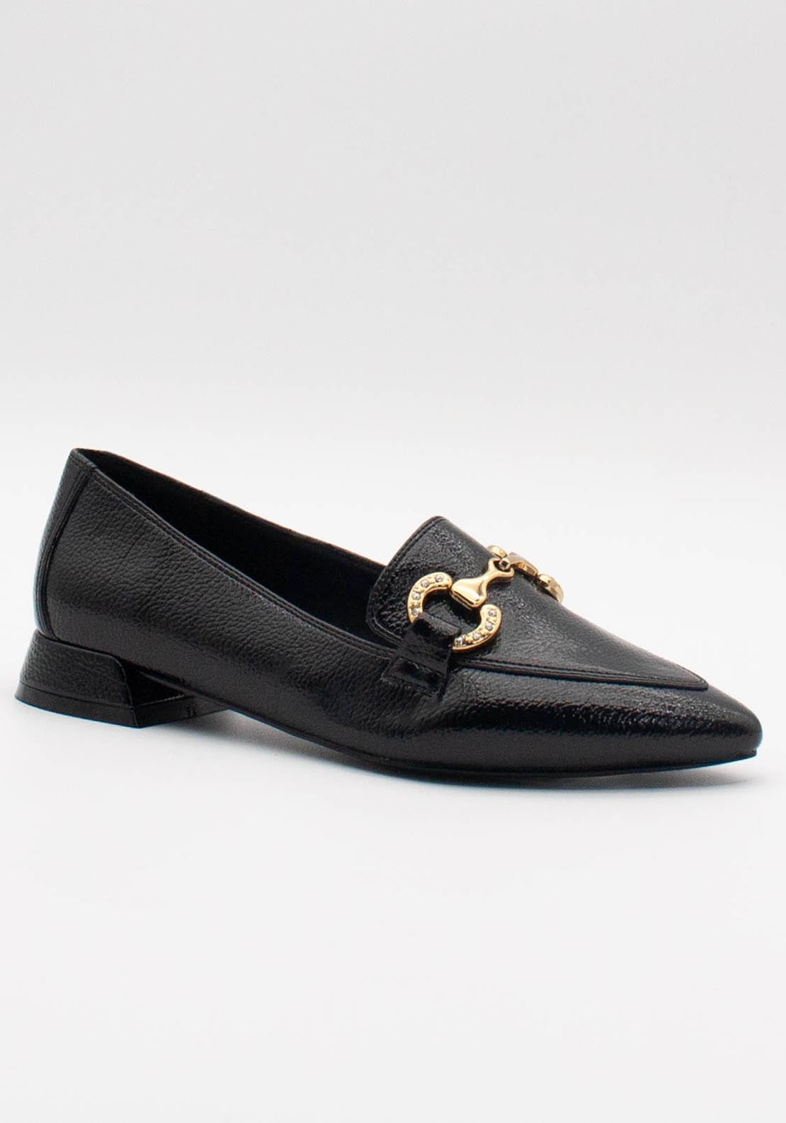 Zanni & Co Point Toe Loafer Gold Trims - Ink Glaze 1 Shaws Department Stores