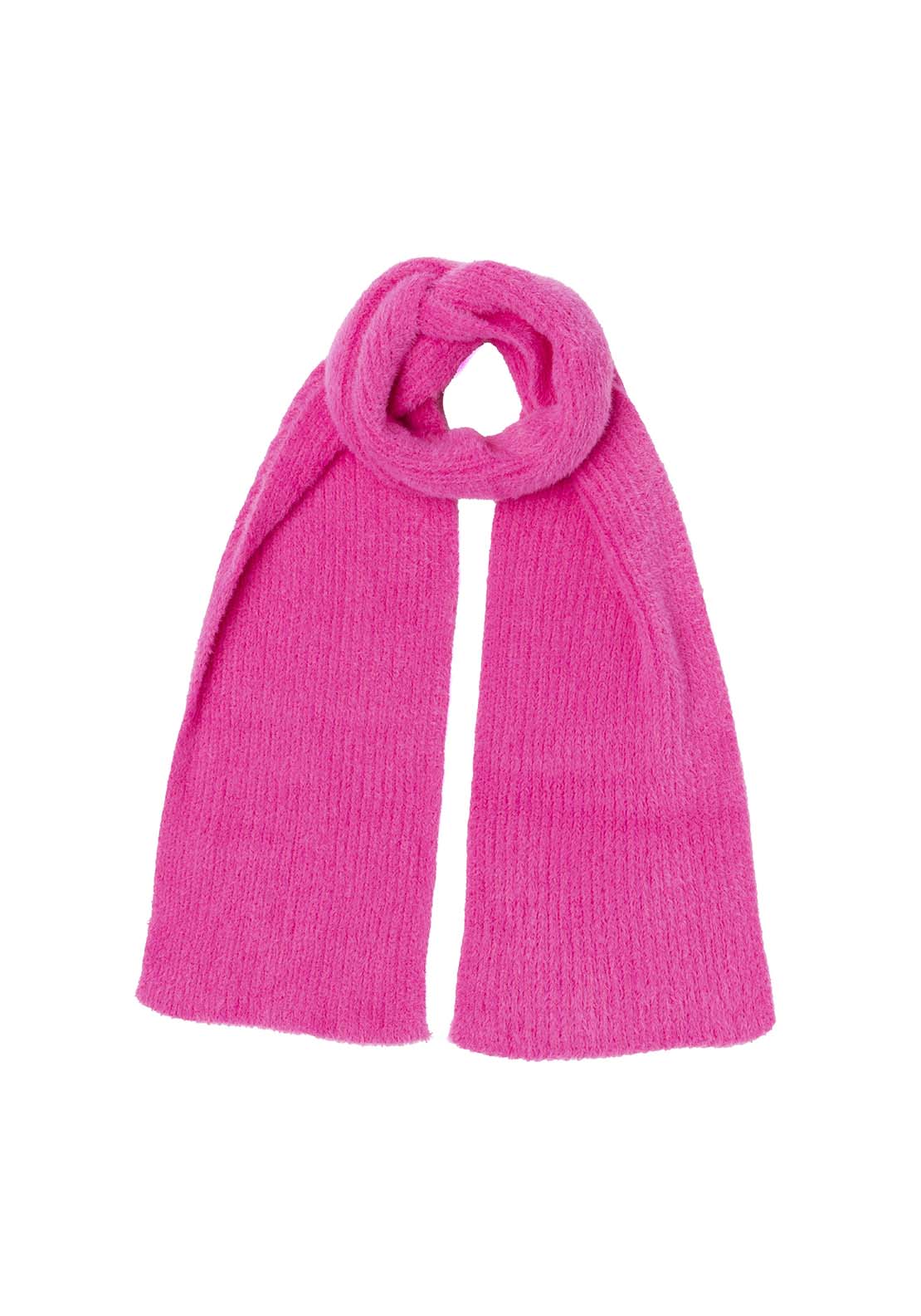 Boardmans Brushed Yarn Scarf - Fuchsia 1 Shaws Department Stores