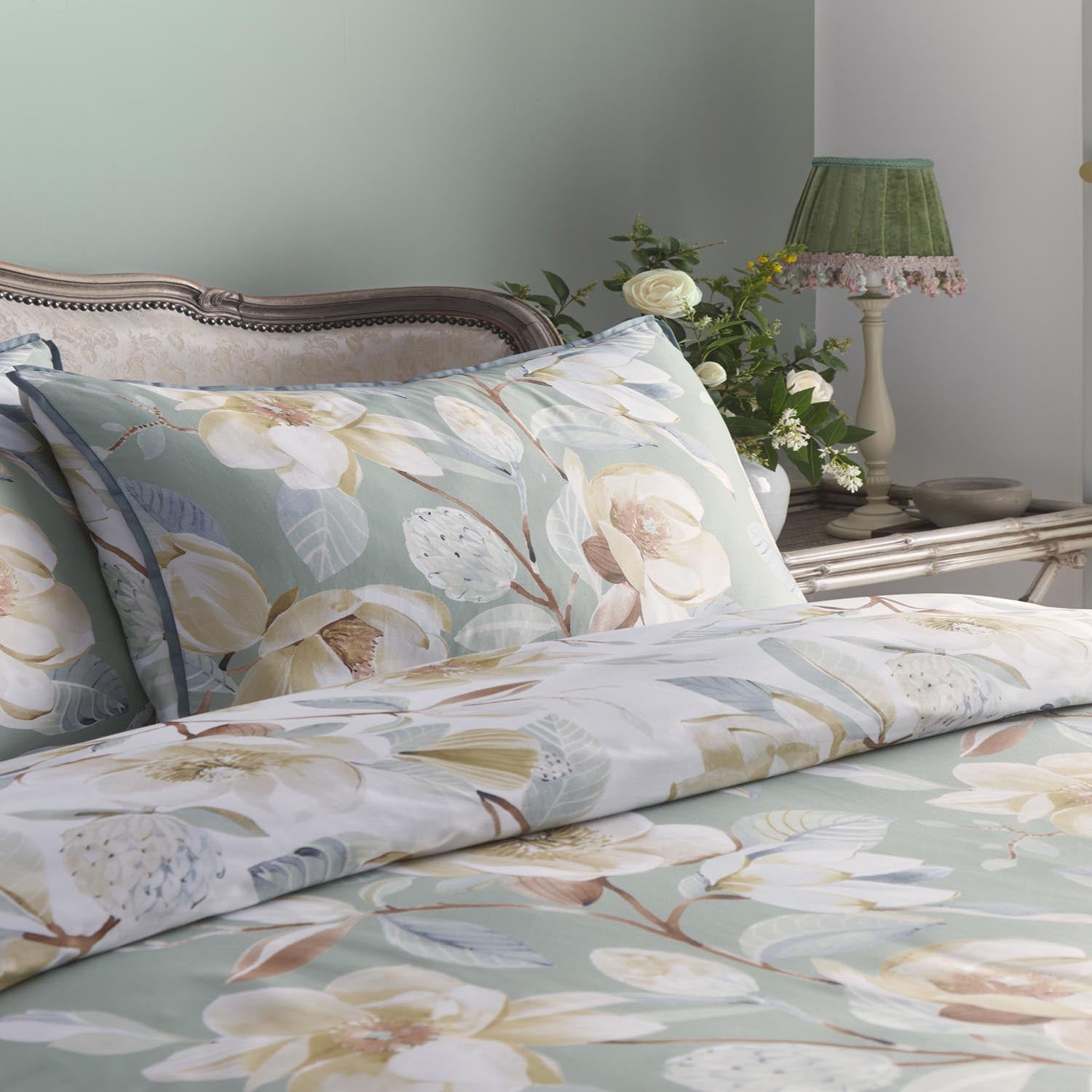 Heather And Ferne Elspeth Green Duvet Cover Set 2 Shaws Department Stores
