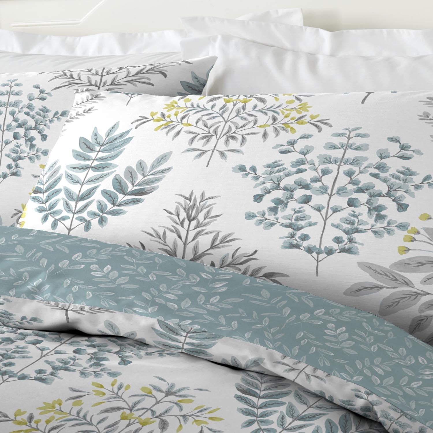 The Home Collection Ellie Duvet Cover Set - Duck Egg 3 Shaws Department Stores