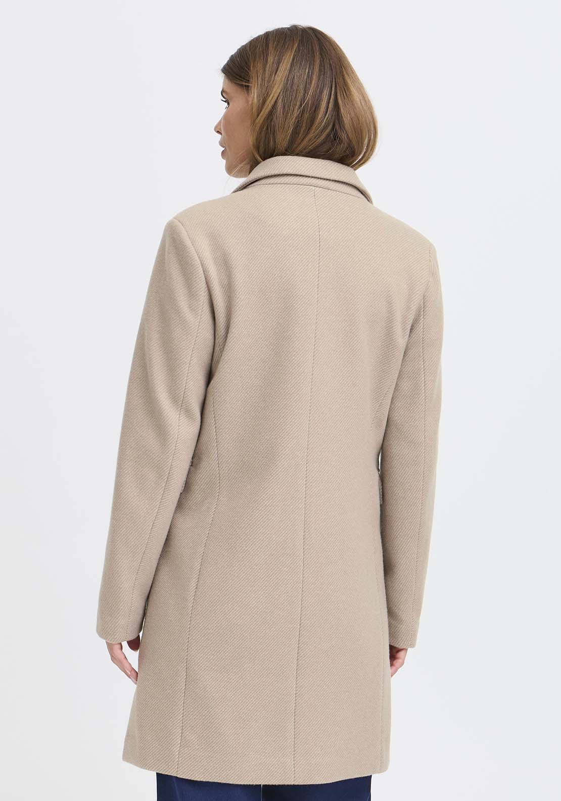 Fransa Jacket - Desert Taupe Melange 2 Shaws Department Stores