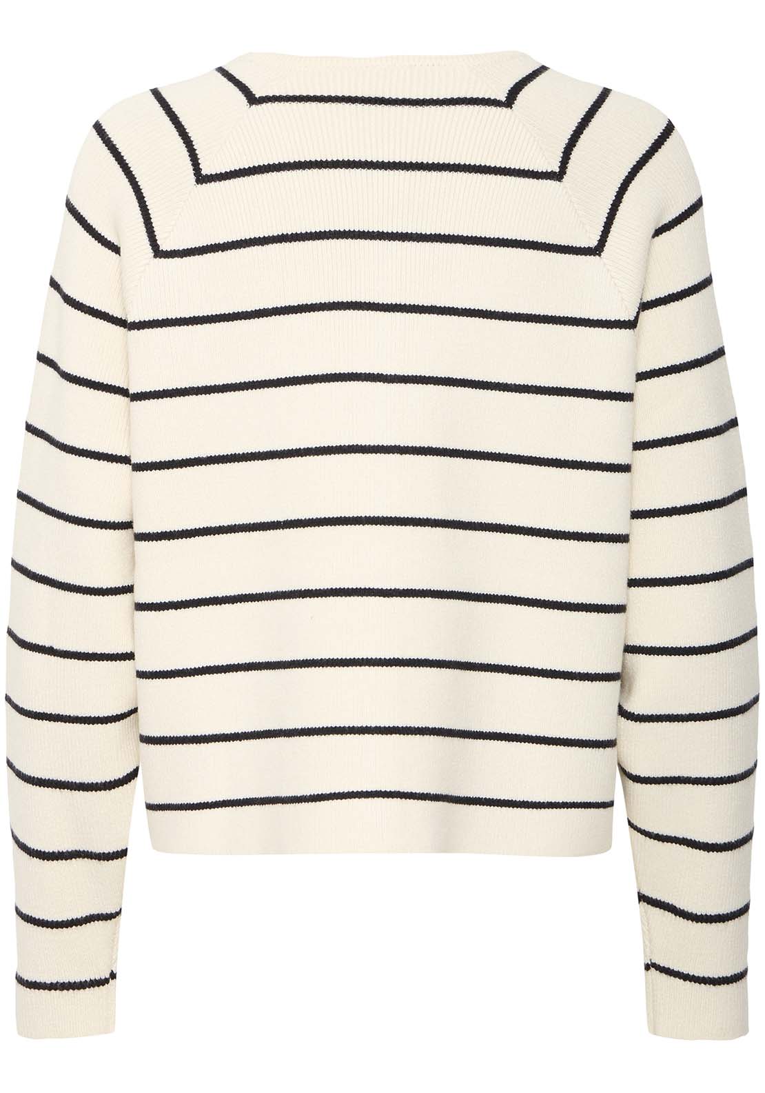 Fransa Knit Cardigan - Whisper White Mix 2 Shaws Department Stores