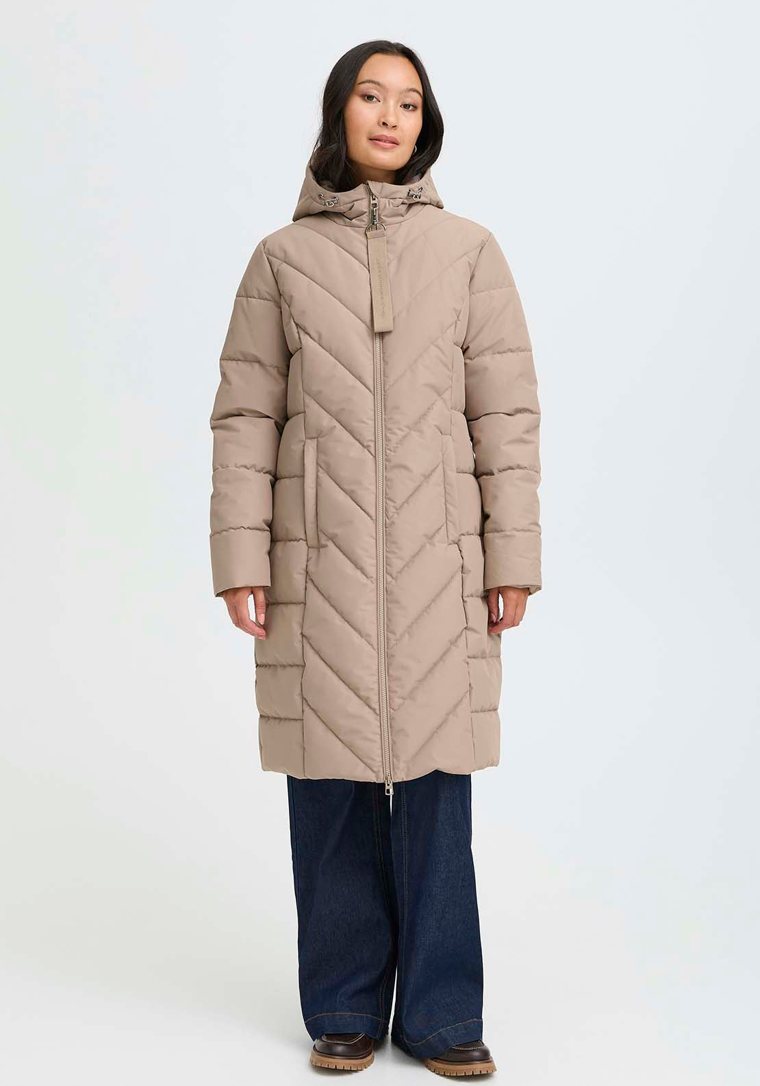 Fransa Jacket - Desert Taupe 5 Shaws Department Stores