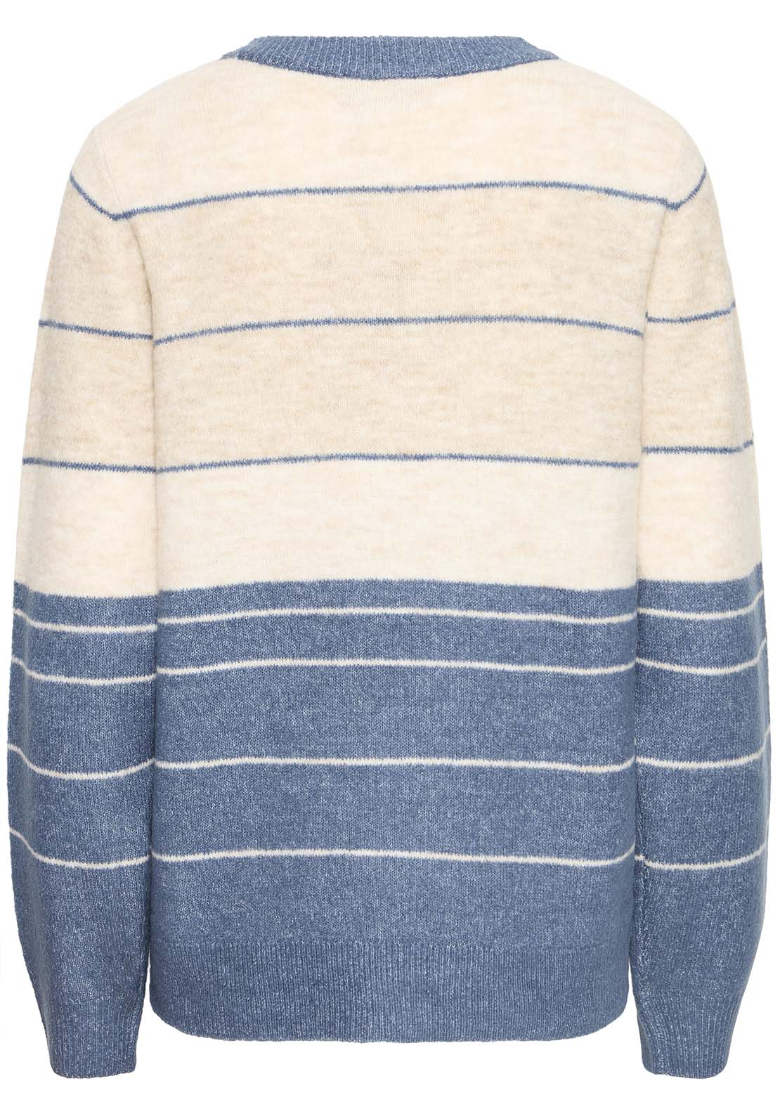 Fransa Knit Pullover - Blue 5 Shaws Department Stores