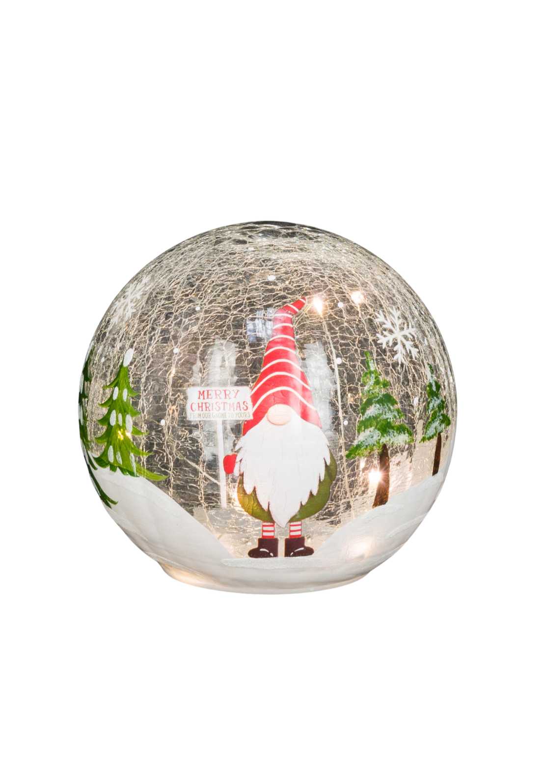 Floralsilk Glass Gonk Led Ball 1 Shaws Department Stores