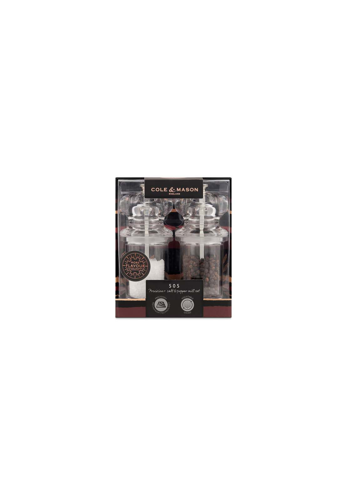 Cole & Mason 505 Acrylic Salt & Pepper Mill Set 1 Shaws Department Stores