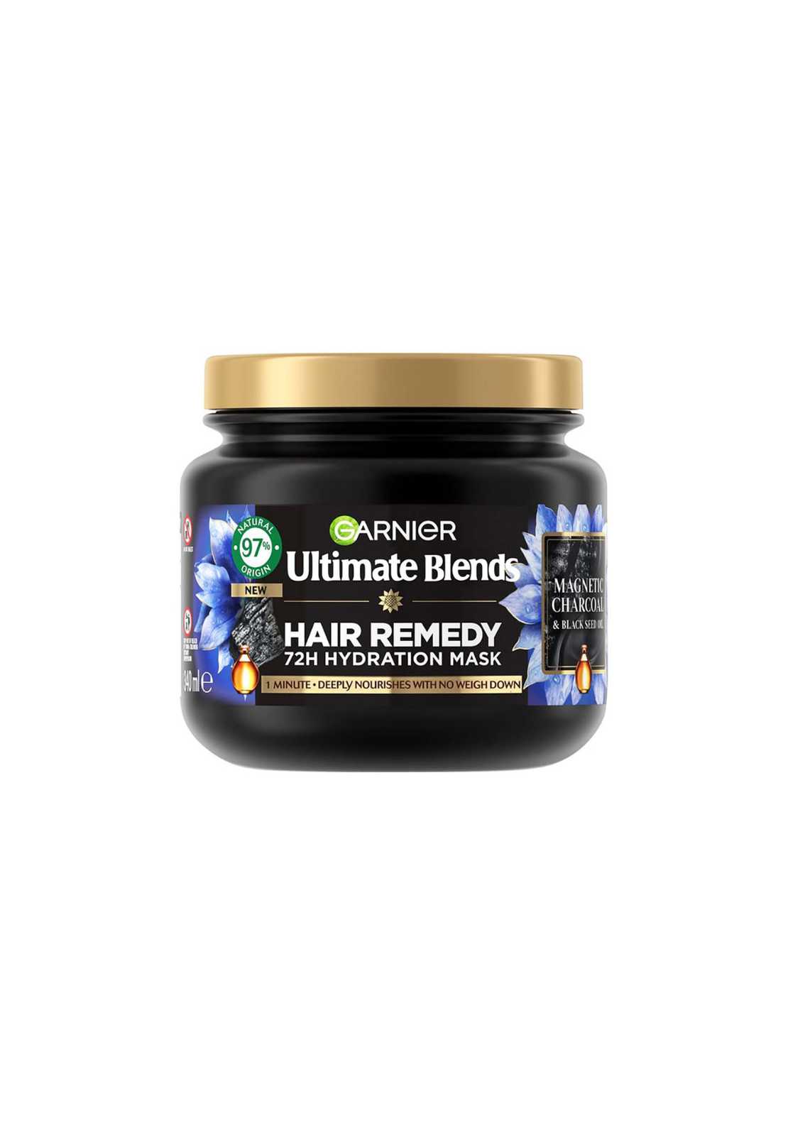 Garnier Ultimate Blends Charcoal Hair Remedy Mask 340ml 1 Shaws Department Stores