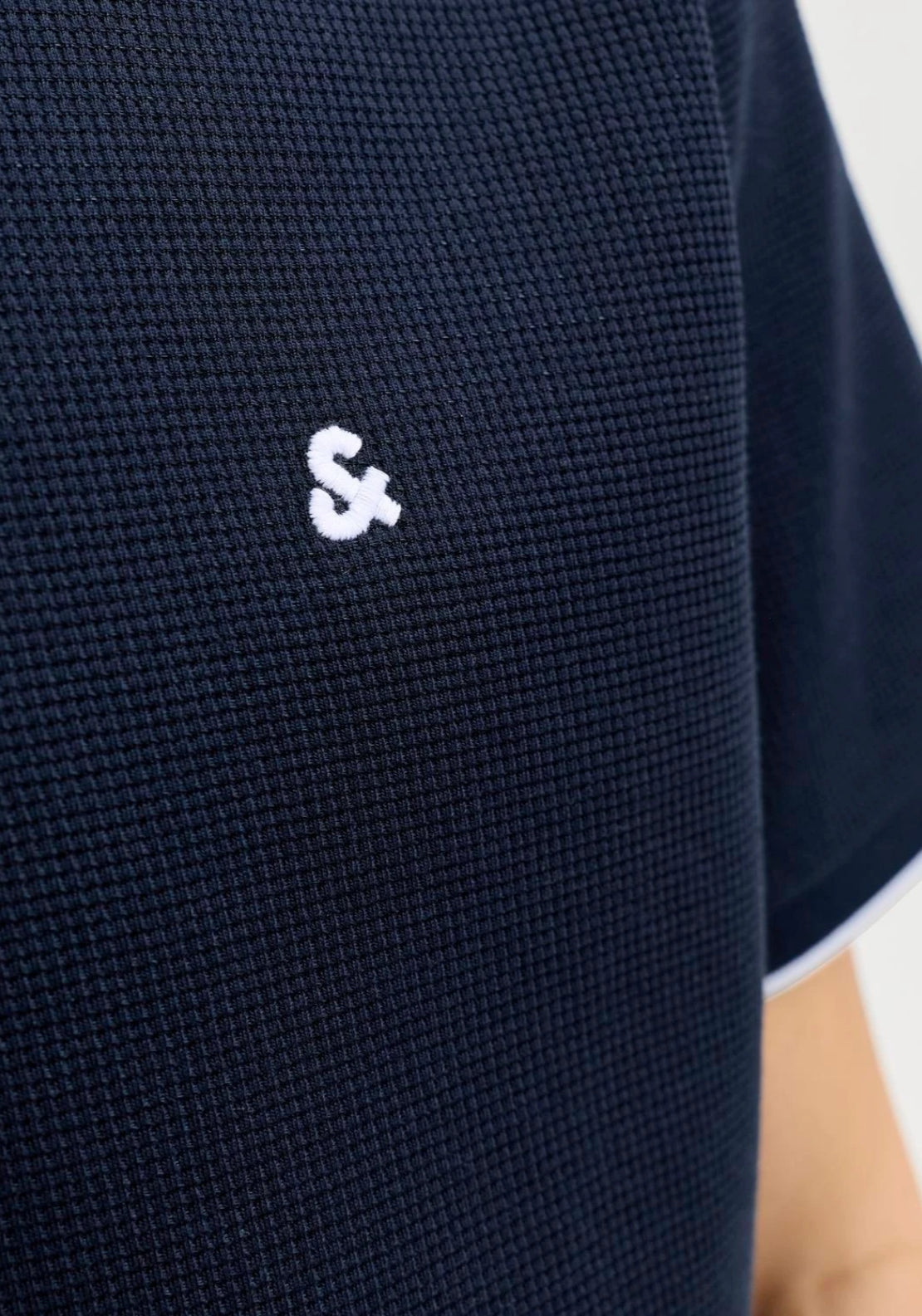 Jack & Jones Stripe Trim Logo Polo - Sky Captain 5 Shaws Department Stores