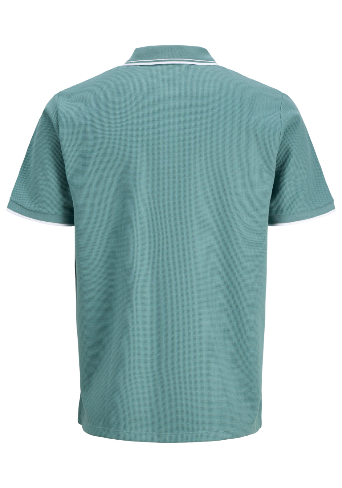 Jack & Jones Stripe Trim Logo Polo - Blue 8 Shaws Department Stores