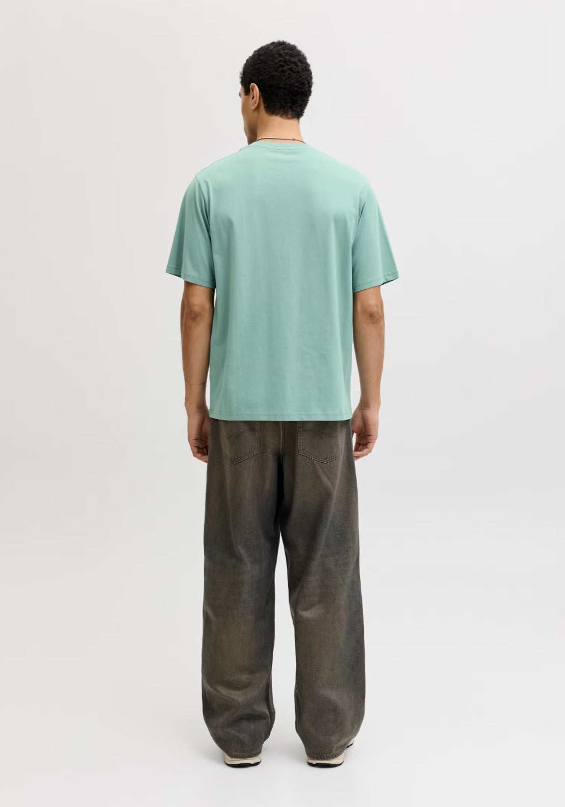 Jack & Jones Logo Short Sleeve T-Shirt - Blue 2 Shaws Department Stores