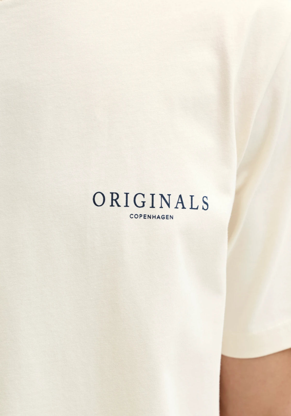 Jack & Jones Abstract Back Print T-Shirt - Antique White 5 Shaws Department Stores