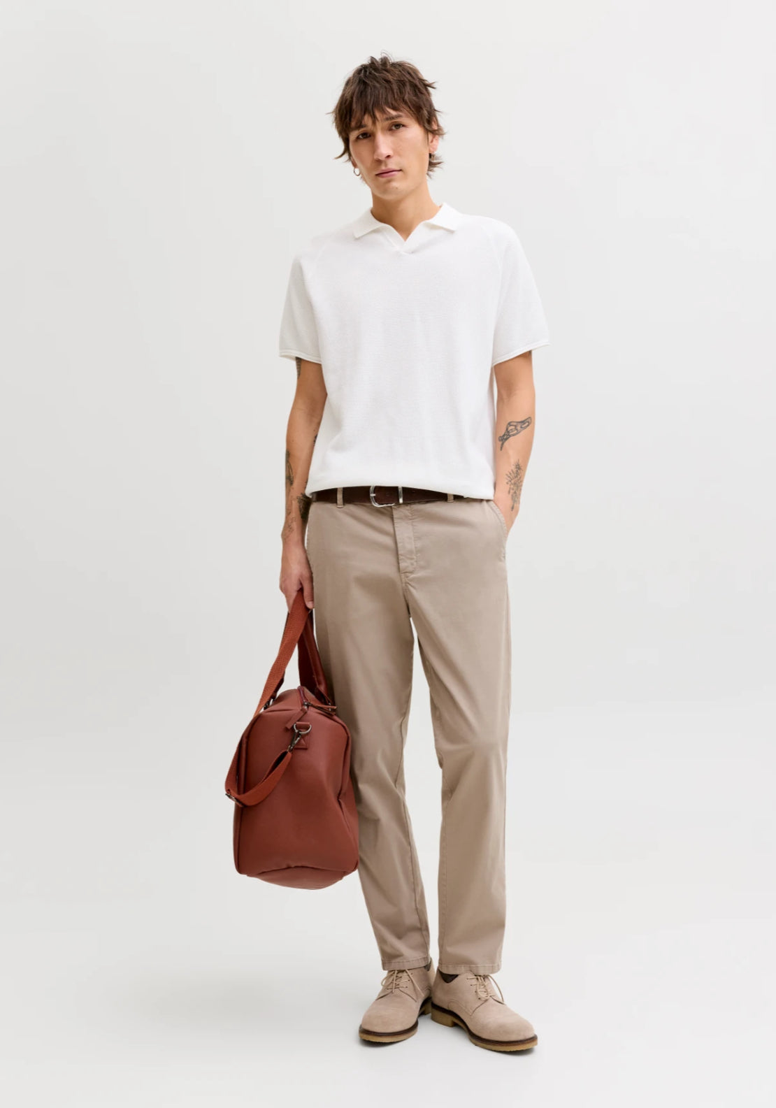 Jack & Jones Regular Fit Timeless Chinos - Lemon Pepper 6 Shaws Department Stores