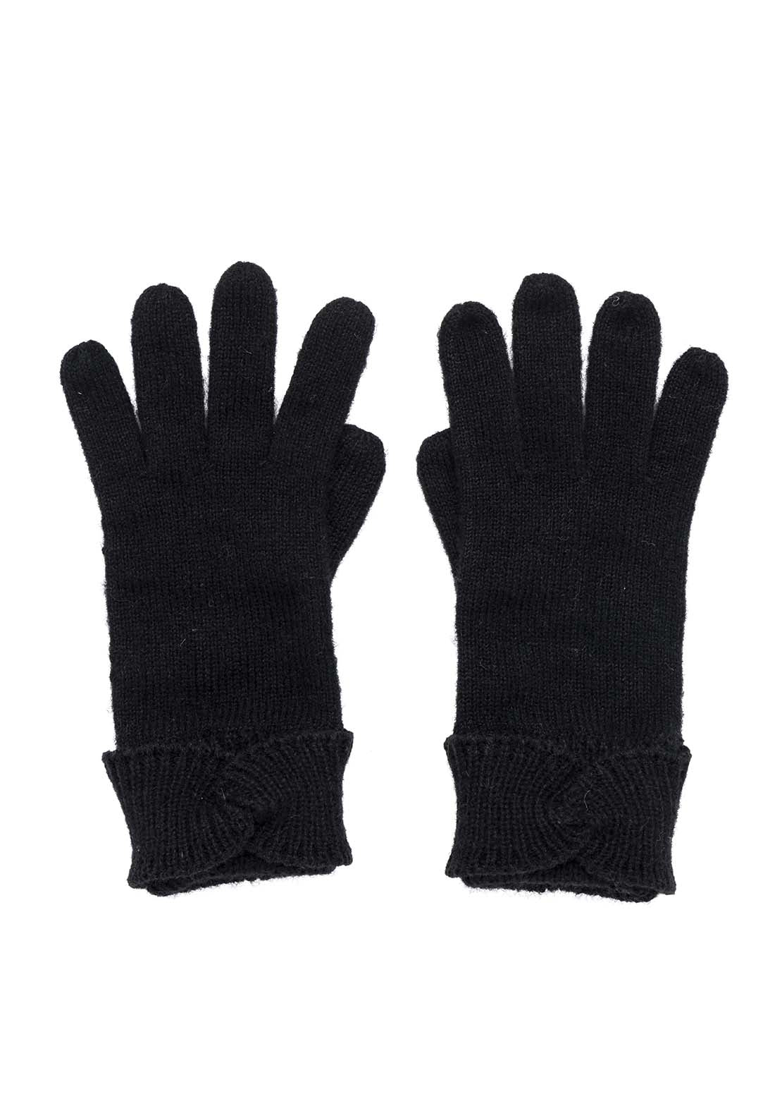 Boardmans Twist Detail Glove - Black 1 Shaws Department Stores