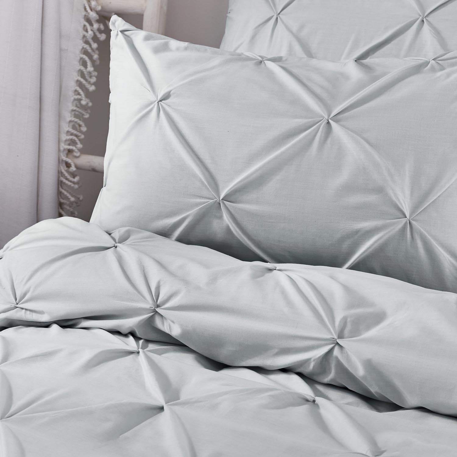 The Home Luxury Collection Lorna Lorna Duvet Cover Set - Silver 2 Shaws Department Stores