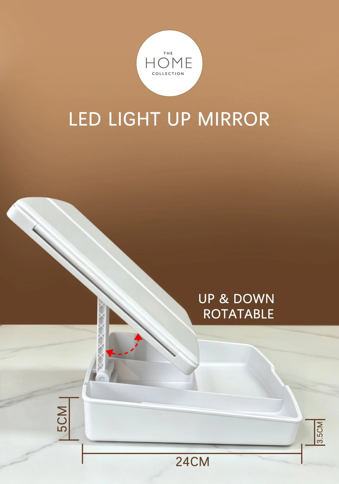 The Home Collection LED Lightup Mirror - White 1 Shaws Department Stores