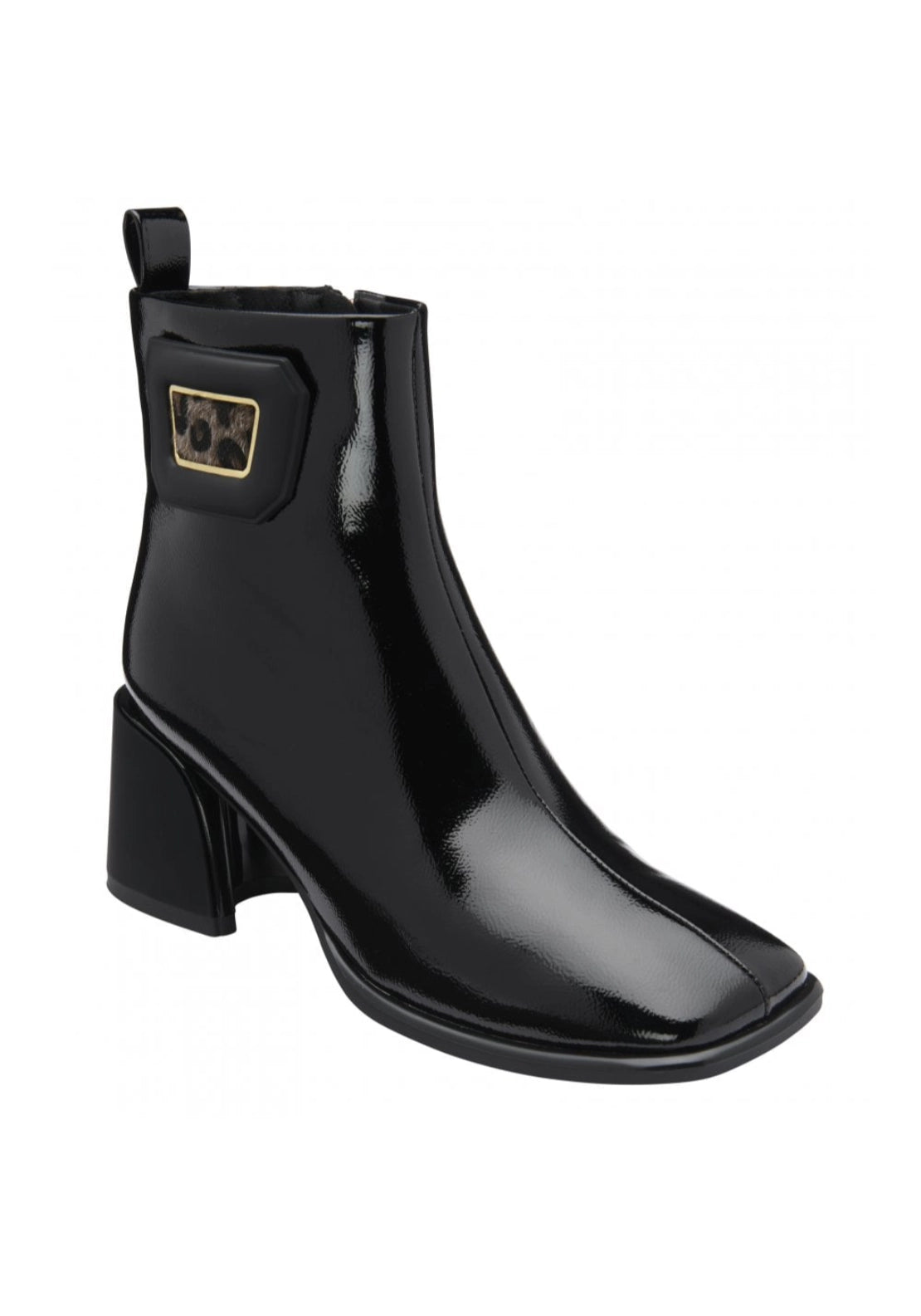 Quincy Ankle Boot - Black Patent