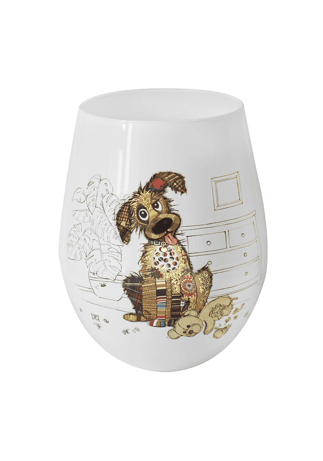 The Home Collection Murphy Mutt Stemless Glass 1 Shaws Department Stores
