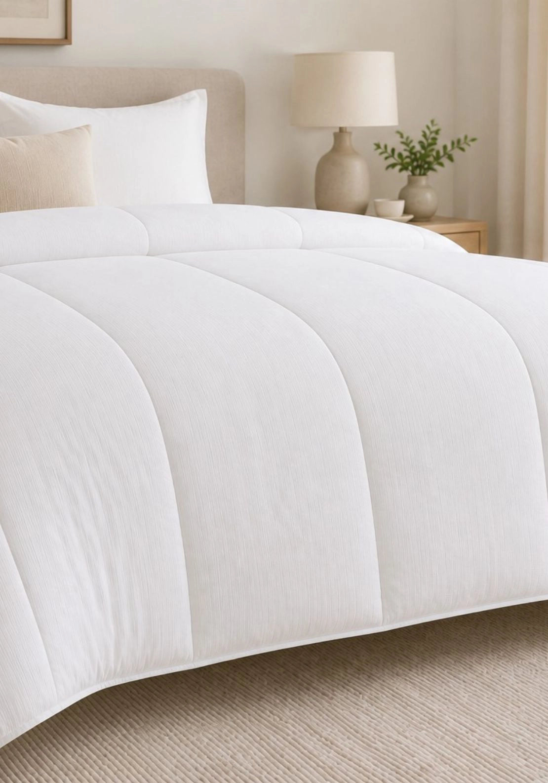 4.5 Tog Summer Duvet - White