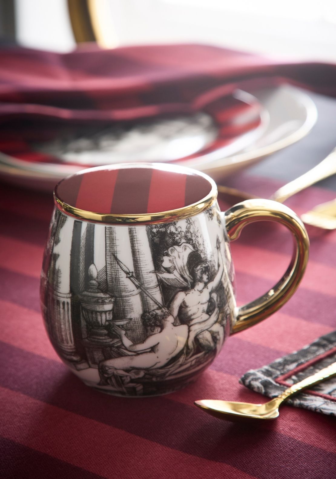 Laurence Llewelyn-bowen Festivo Mug With Lid - Multi 1 Shaws Department Stores