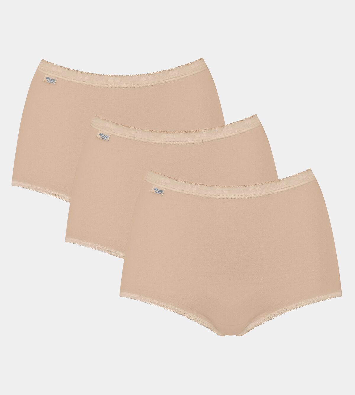 Sloggi Basic+ Maxi 3 Pack - Nude 5 Shaws Department Stores