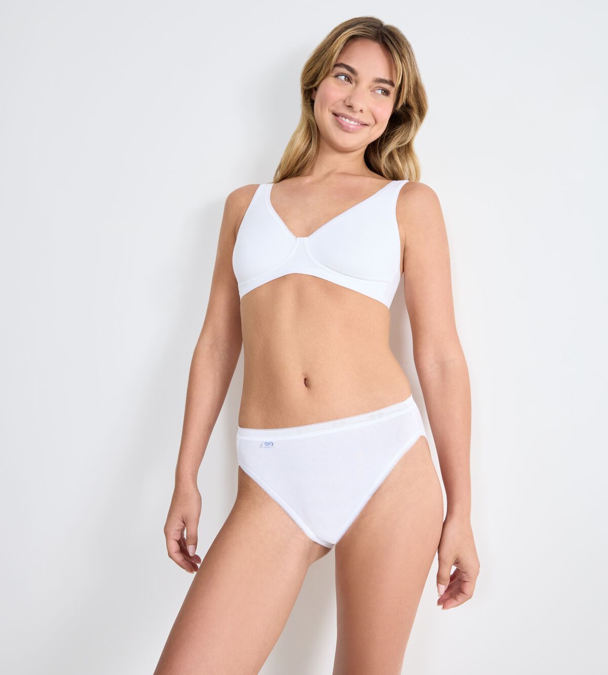 Sloggi Basic+ Tai 3 Pack - White 3 Shaws Department Stores