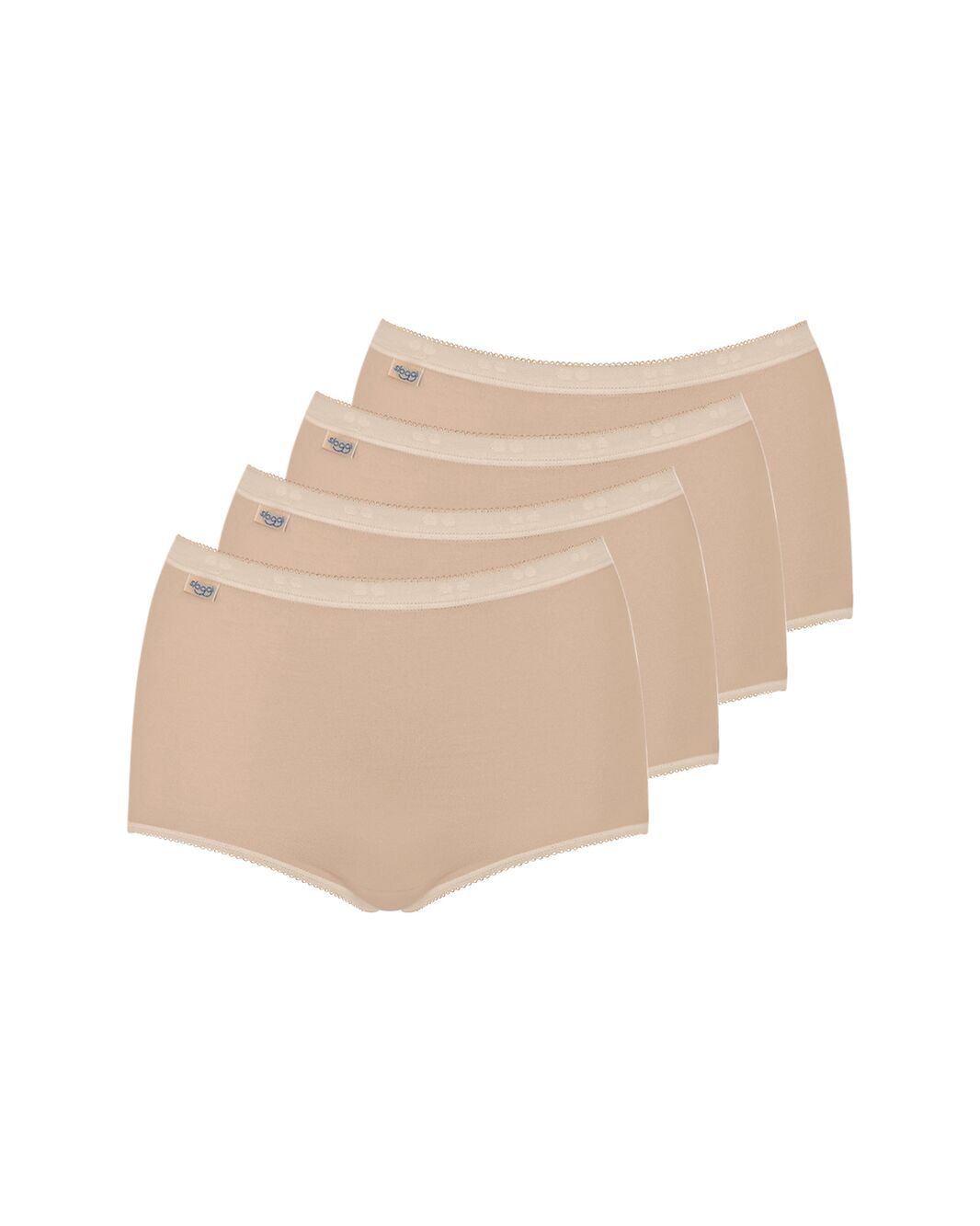 Sloggi Basic Maxi Brief 3 Plus 1 Pack - Nude 2 Shaws Department Stores