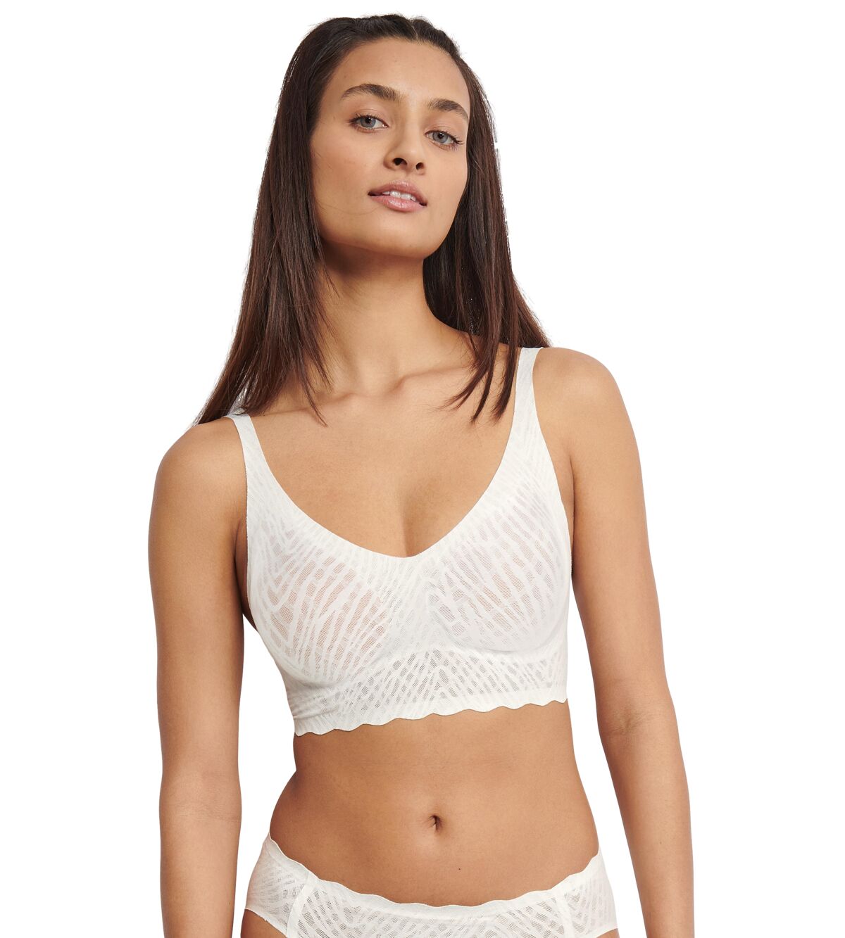 Sloggi Zero feel bliss bralette - White 1 Shaws Department Stores