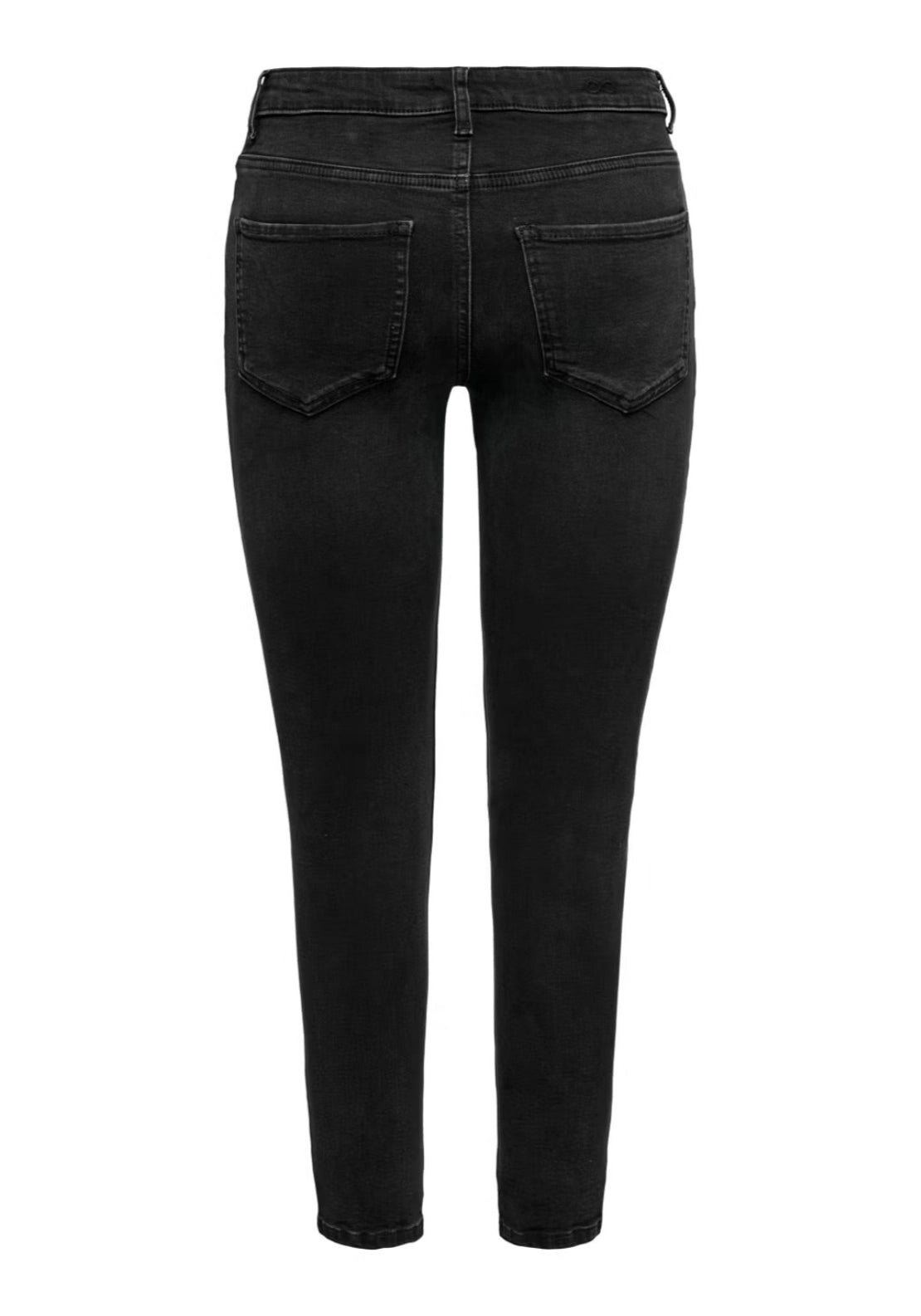 Fina Mid Waist Skinny Jeans L30 - Black Denim