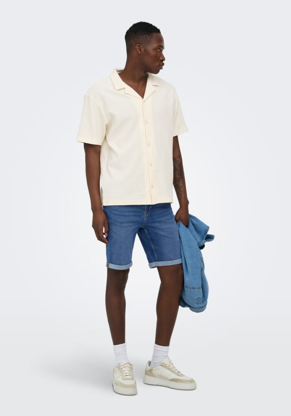 Only & Sons Kosta Shirt - Antique White 5 Shaws Department Stores