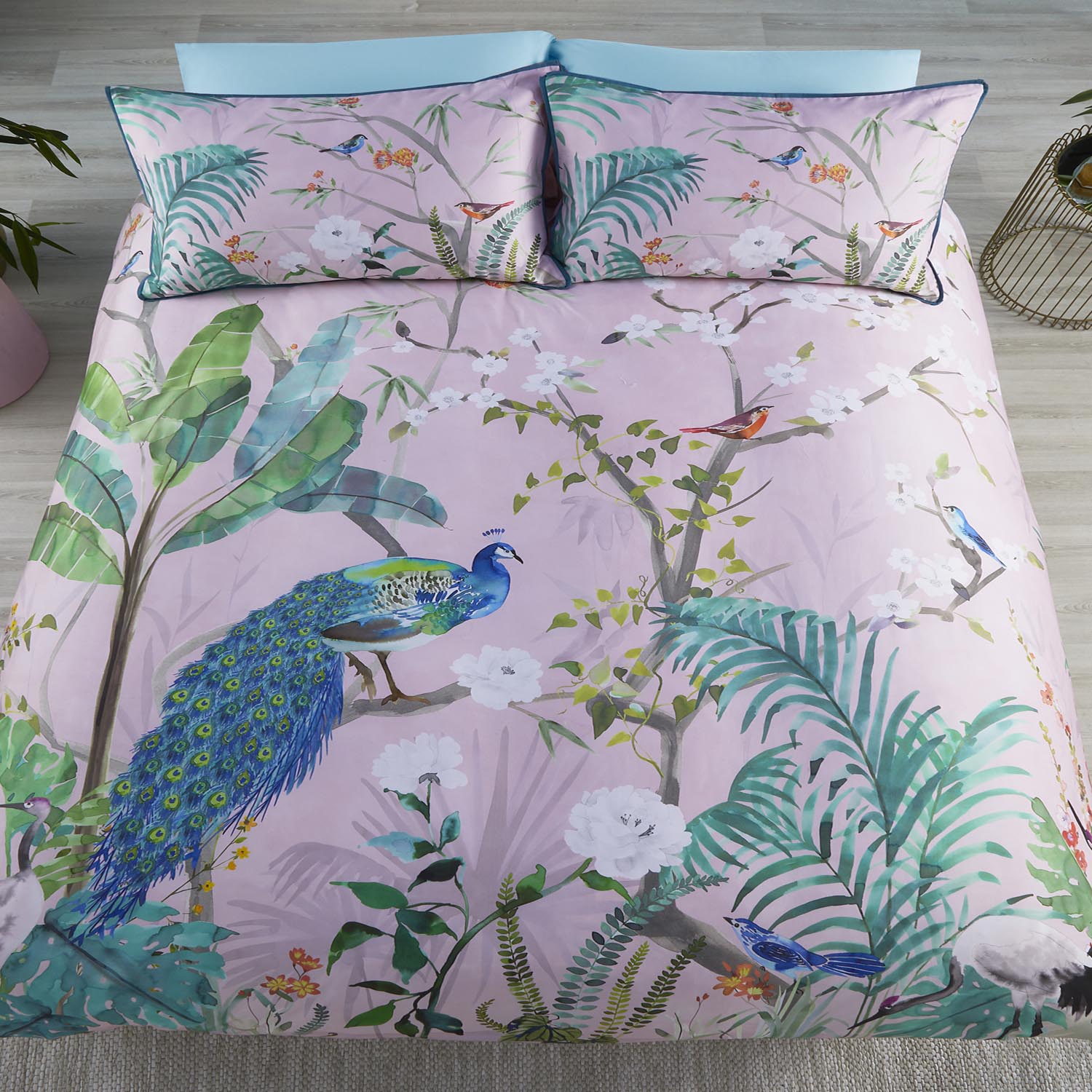 Heather And Ferne Paradisio Pink Duvet Cover Set 2 Shaws Department Stores