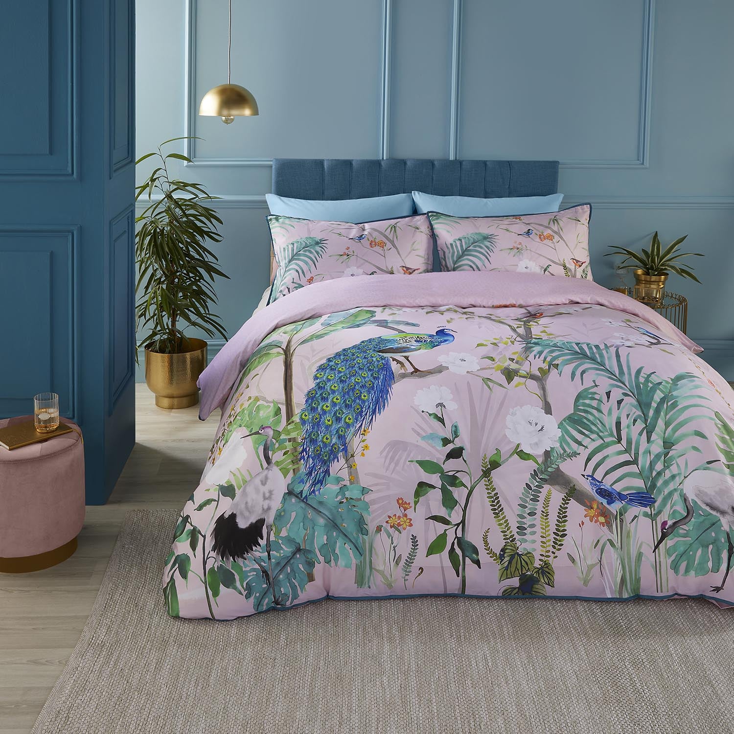 Heather And Ferne Paradisio Pink Duvet Cover Set 1 Shaws Department Stores