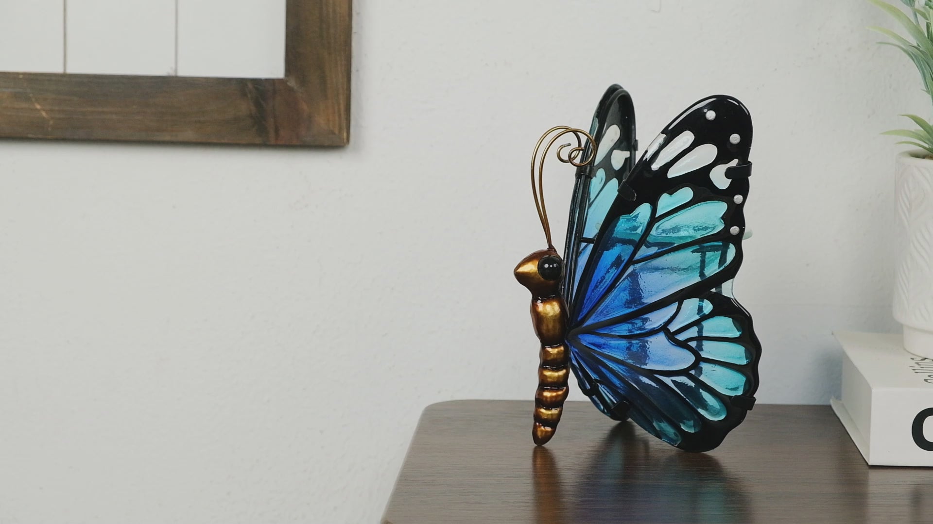 Teal Blue Tealight Butterfly