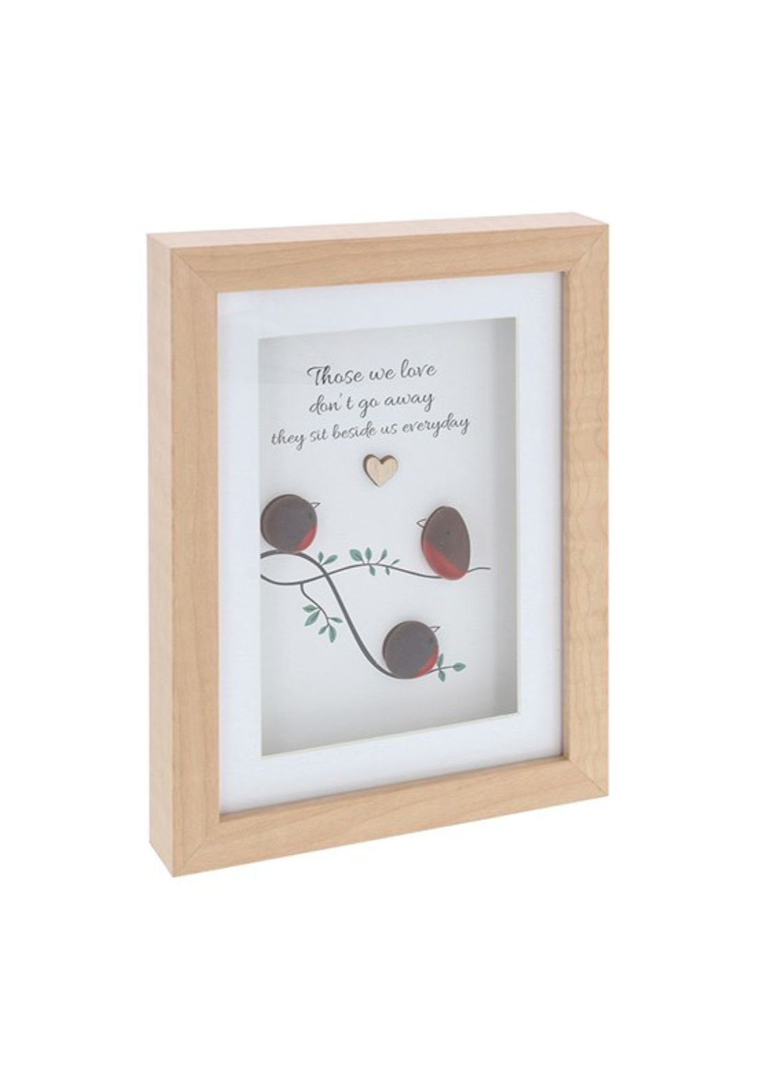 The Home Collection Pebble Glass Portrait Plaque Robin Love 1 Shaws Department Stores