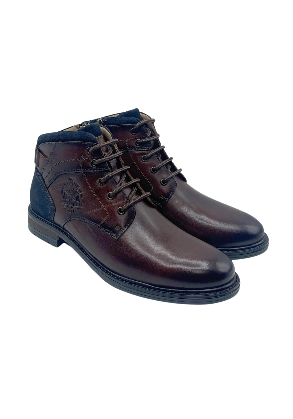 Dubarry Heel Detail Lace Up Boot - Brown 1 Shaws Department Stores